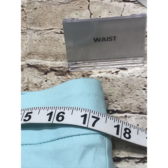 studio works capri pants classic fit no gap teal size 12 - Picture 5 of 9